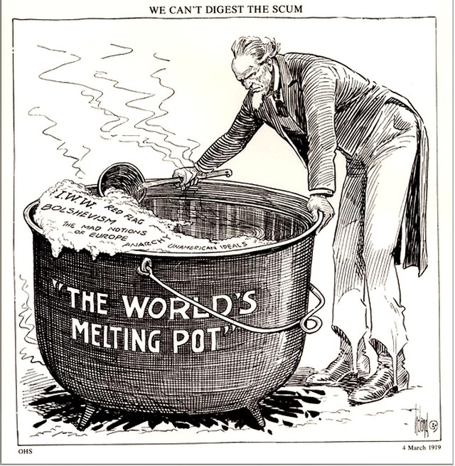 Melting Pot caricature