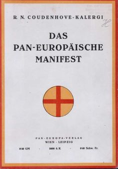 Coudenhove-Kalergi manifeste paneuropéen Coudenhove-Kalergi manifeste paneuropéen