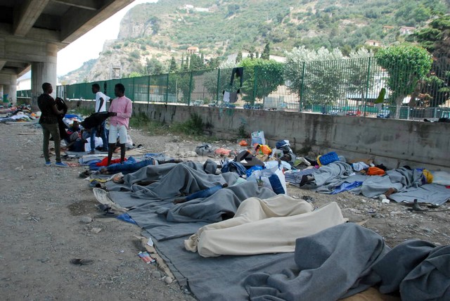 Vintimille campement clandestins