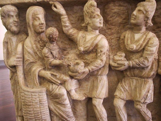Mages ancienne représentation sarcophage 3e siècle Musée Vatican
