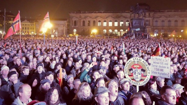 Allemagne manifestation nocturne