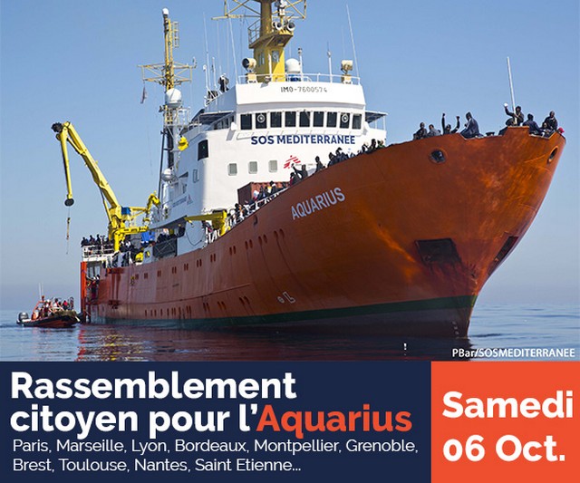 SOS Méditerranée Rassemblement citoyen