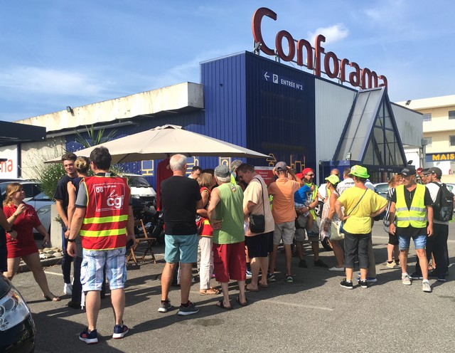 Conforama grève 11 juillet 2019