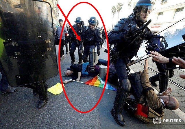 Nice-Acte-police-enjambe-manifestante-pacifiste-blessée