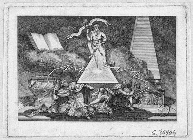 Le Peuple et l'Egalité foudroyant le Trône te l'Autel. Estampe (musée Carnavalet)
