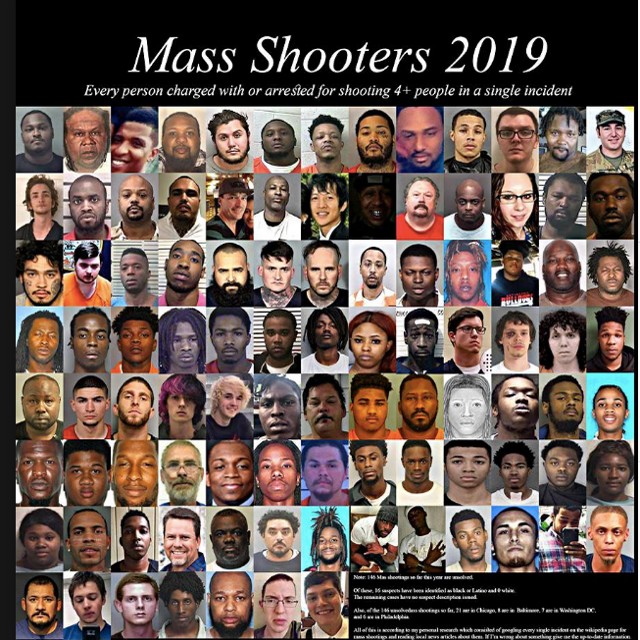 Mass shooters USA 2019