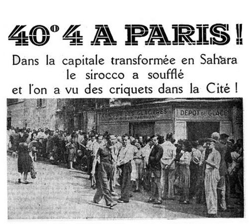 Record température Paris 1947 40°4