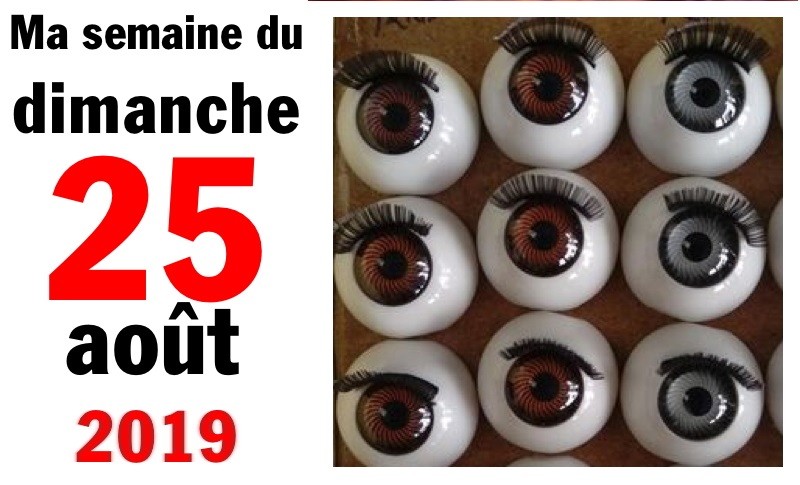 Semaine 25 août 2019