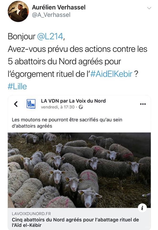 tweet Aïd abattoirs agréés