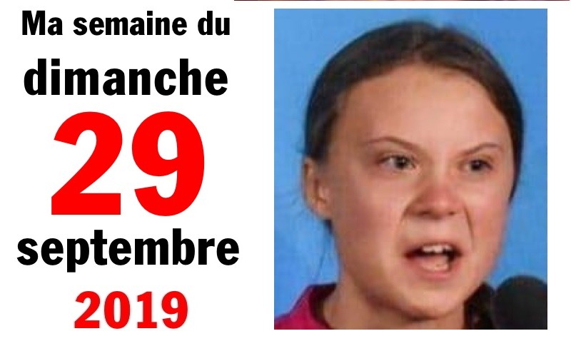 Semaine 29 septembre 2019