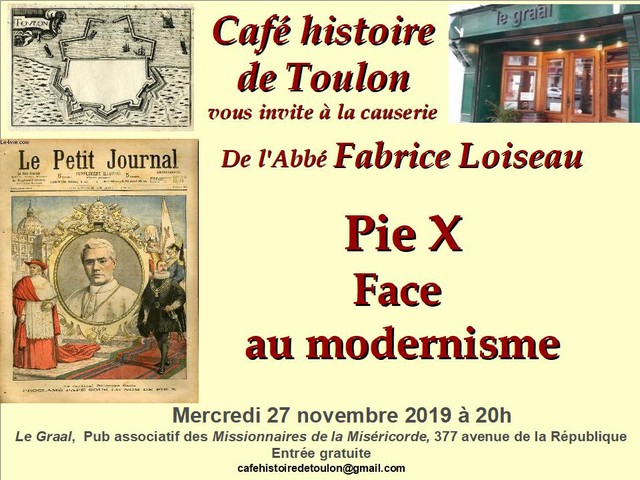 Café Histoire Toulon Abbé Loiseau 27 novembre 2019