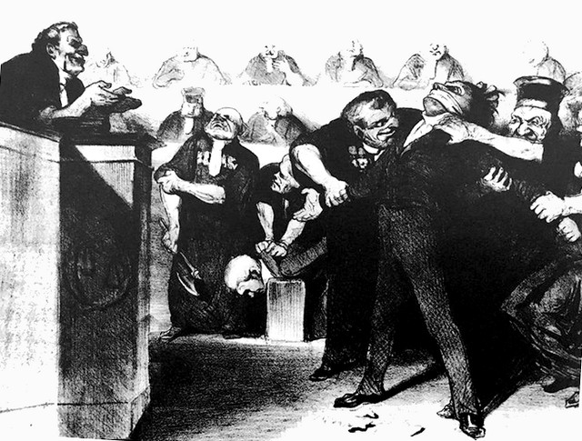 Honoré Daumier - caricature - justice