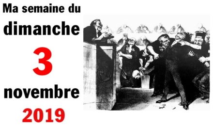 Ma bonne semaine de mauvaise foi (3 novembre 2019)