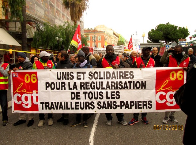 CGT - PCF - Nice - 5 décembre 2019