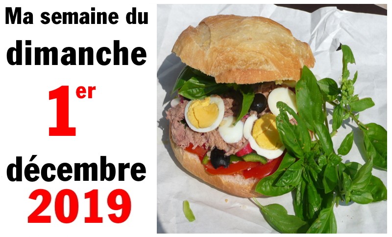 Semaine 1er décembre 2019