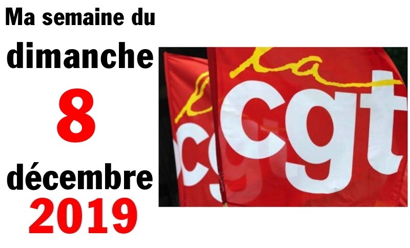 Semaine 8 décembre 2019
