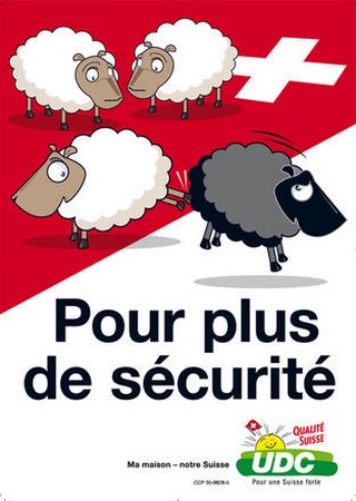 Affiche UDC - mouton noir