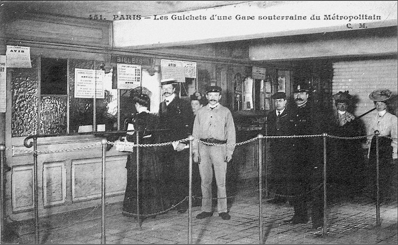 Guichet métro - rétro