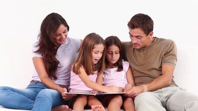 Famille blanche européenne