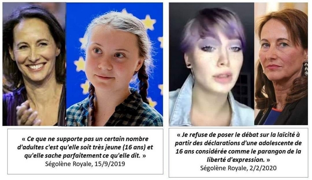 Ségolène Royal - Greta Thunberg - Mila