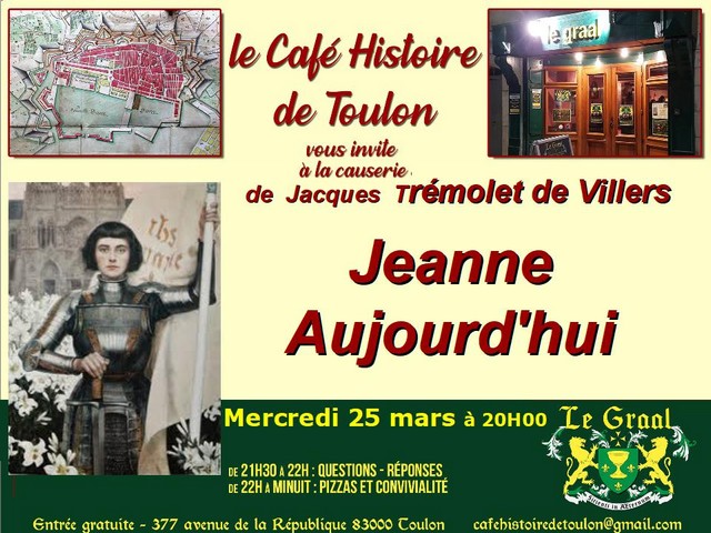 Café Histoire Toulon - Jeanne - 25 mars 2020