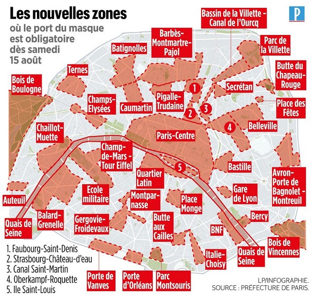 Paris - Zones masque