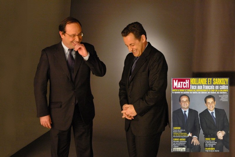 François Hollande - Nicolas Sarkozy - Paris Match