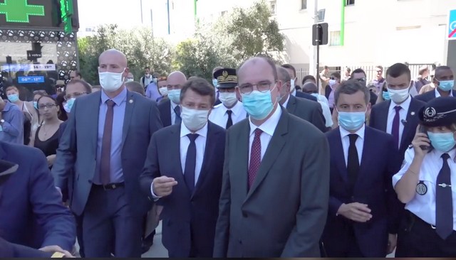 Estrosi – Castex – Darmanin – Nice 25 juillet 2020 Estrosi - Castex - Darmanin - Nice 25 juillet 2020