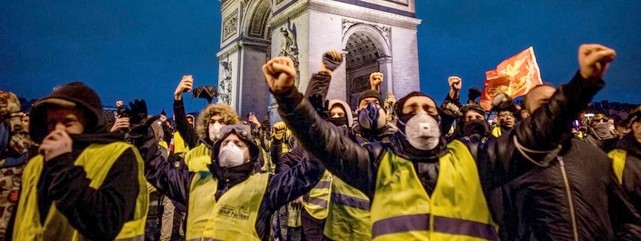 Gilets Jaunes masqués