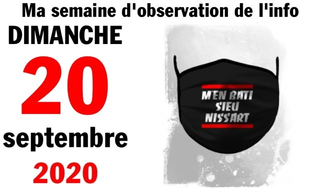 Semaine 20 septembre 2020 Semaine 20 septembre 2020