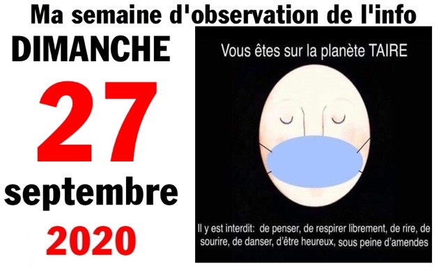 Semaine 27 septembre 2020