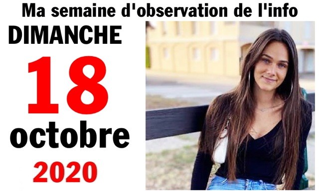 Semaine 18 octobre 2020 Semaine 18 octobre 2020