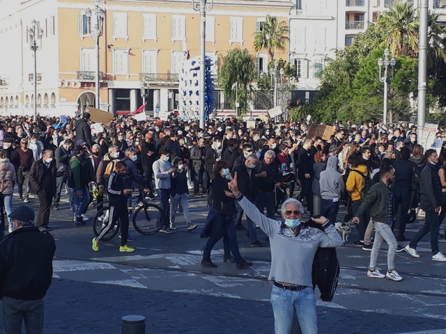 Nice - 14 novembre 2020 - Manifestation anti-confinement