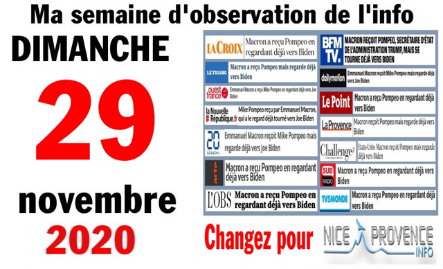 Semaine 29 novembre 2020 Semaine 29 novembre 2020