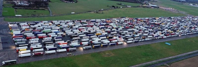 Queue camions Douvres - Décembre 2020