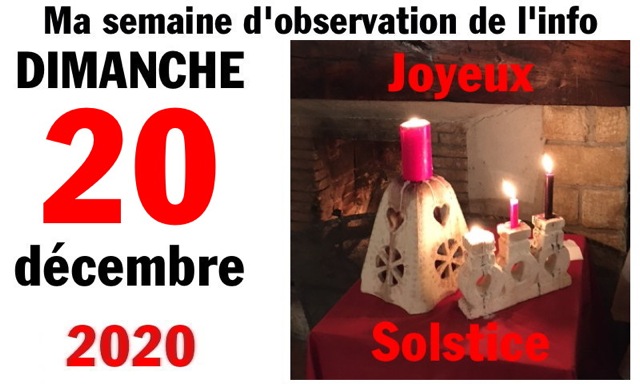 Semaine 20 décembre 2020 Semaine 20 décembre 2020
