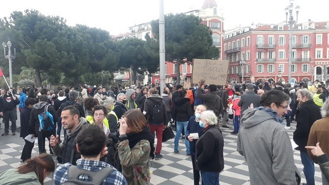 Manifestation Nice 30 janvier 2021 - Loi Sécurité