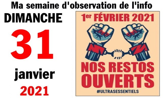 Semaine 31 janvier 2021 Semaine 31 janvier 2021