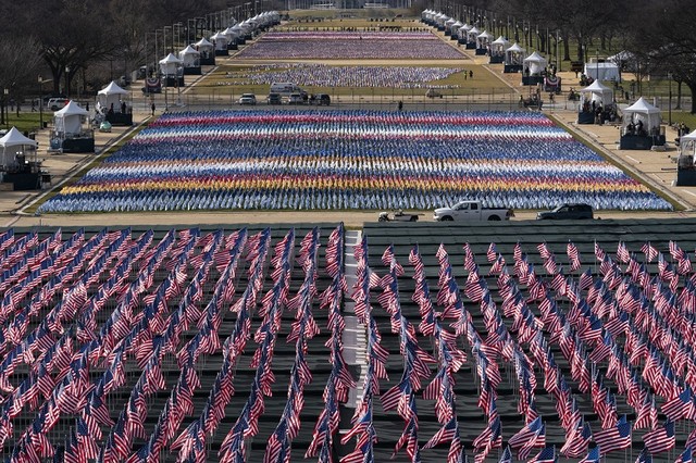 Washington - Intronisation Biden - Drapeaux