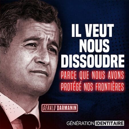 Darmanin - Dissolution Génération Identitaire