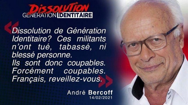 Génération Identitaire - Dissolution - André Bercoff