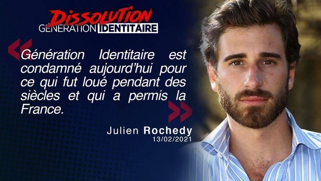 Génération Identitaire - Dissolution - Julien Rochedy