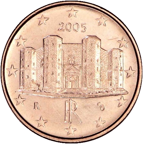 Pièce 1 centime euro - Castel del Monte