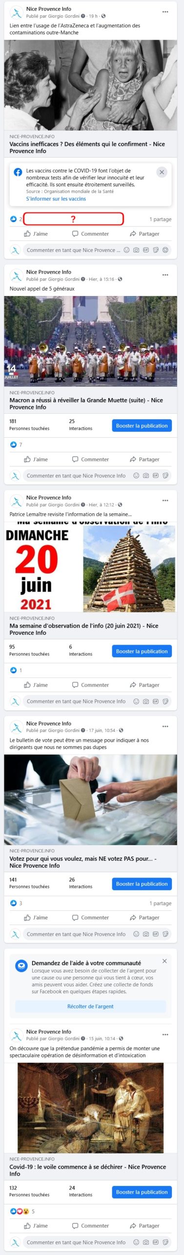 Censure Facebook - 21 juin 2021