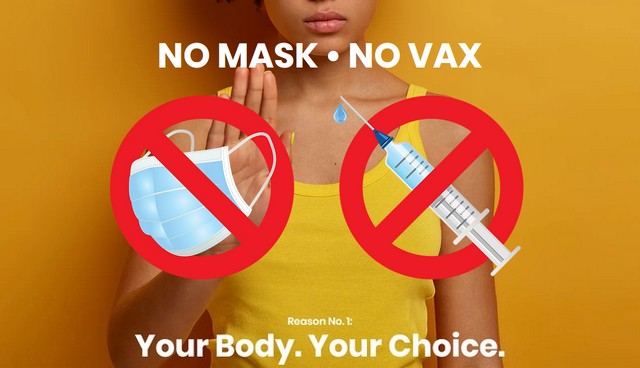 No mask - No vax - 111reasons.com