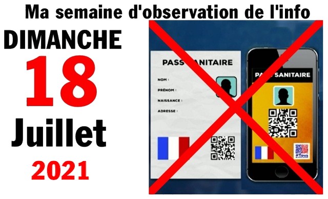 Semaine 18 juillet 2021